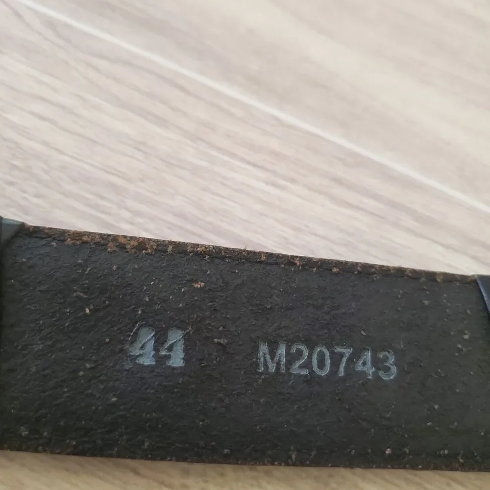 Brighton Spencer Taper Belt Black Leather Mens 44, M20743